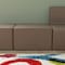 Flash Furniture Bright Beginnings Commercial Grade Modular Classroom Soft Seating, 1 Seater Chair/Ottoman, Neutral Vinyl MK-KE15679-GG - alternate 4